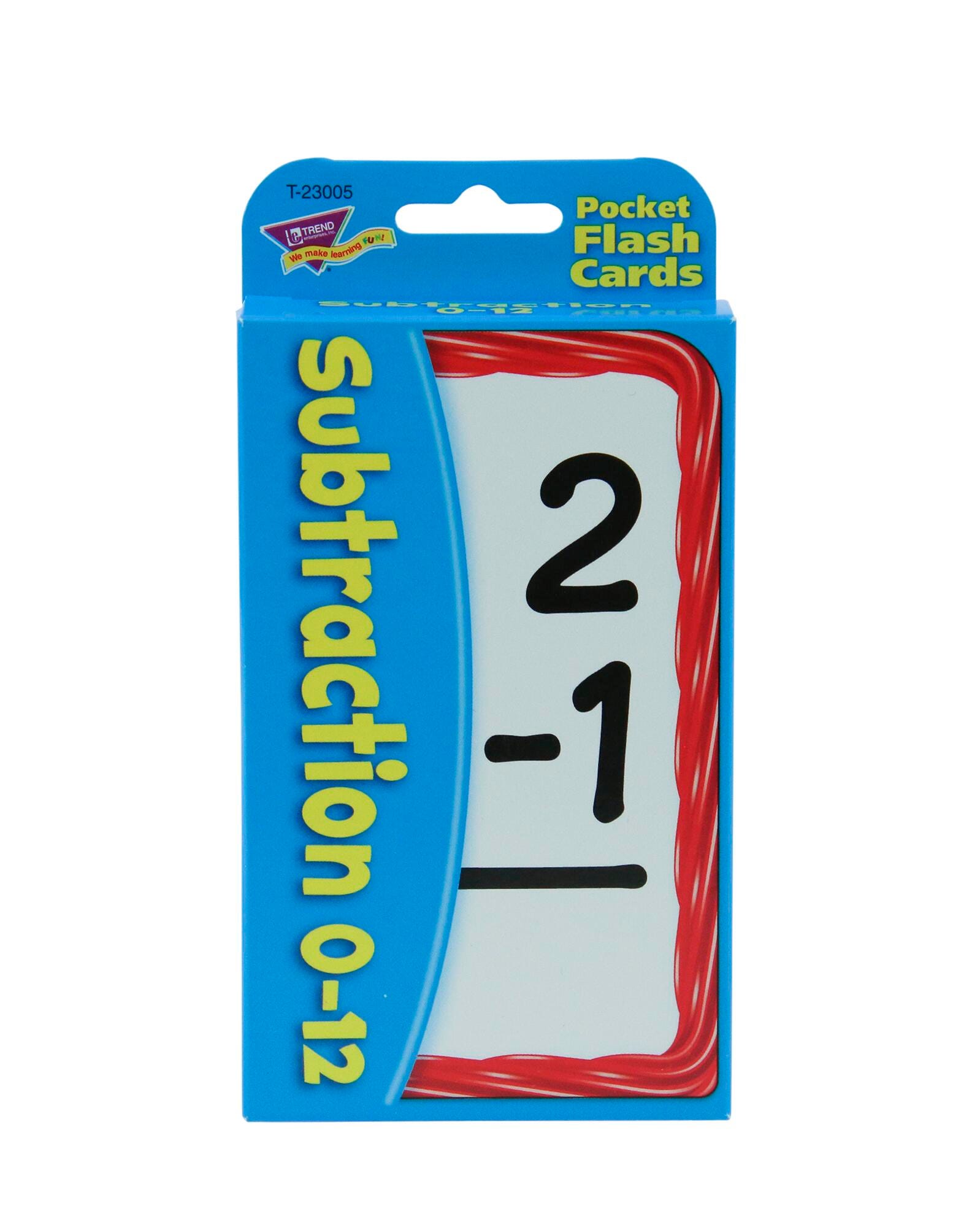 Image for Trend Enterprises Subtraction Flash Cards, Set of 52 from School Specialty